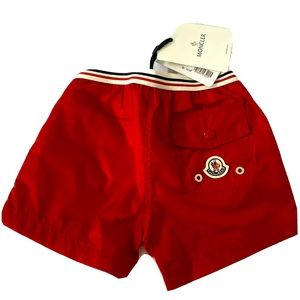 Moncler Boys Bathing Suit Red Sz 12/18 Months